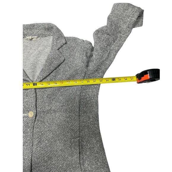 Eileen Fisher Women’s Organic Cotton Knit Blazer Cardigan Gray Black Jacket S/M - Picture 5 of 6